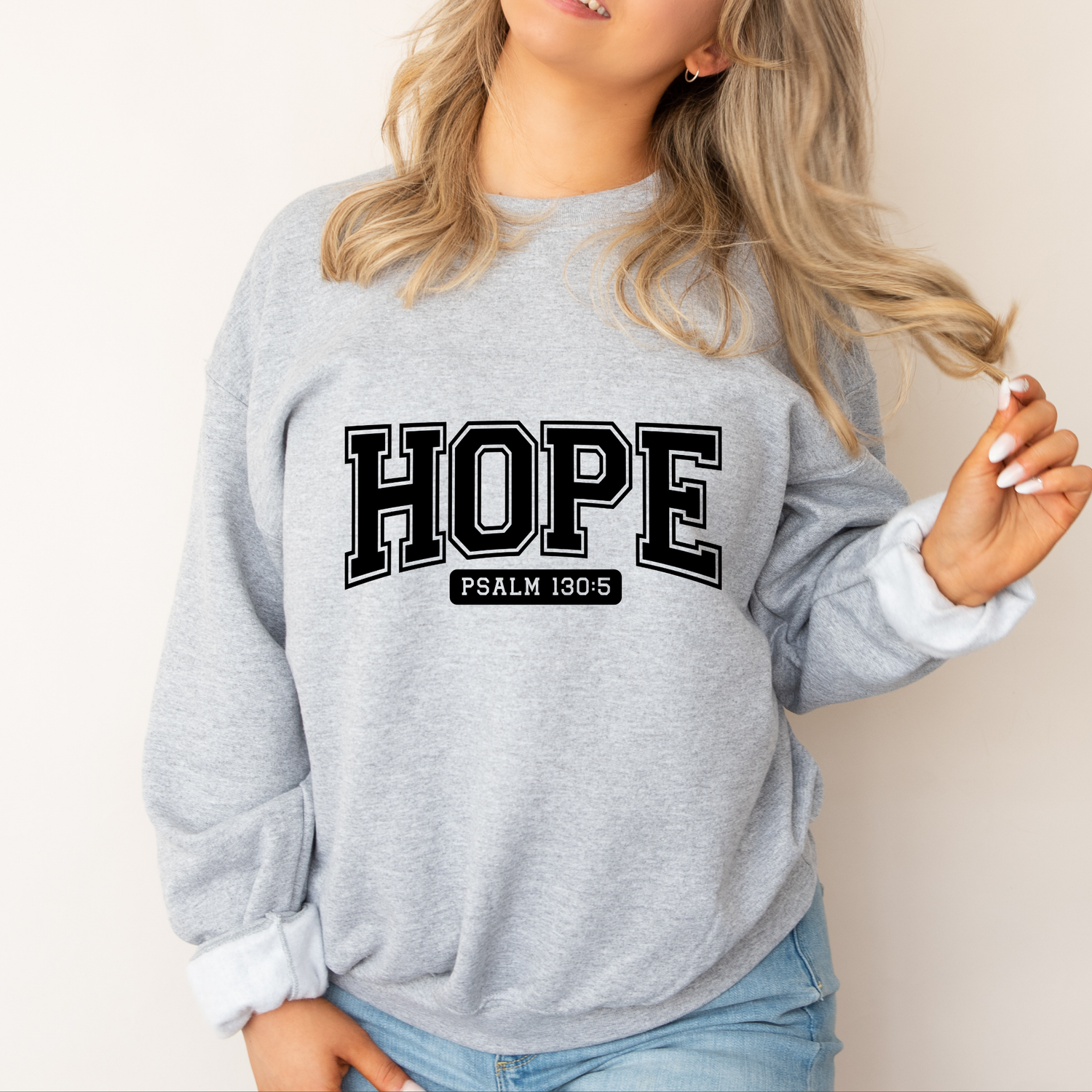 Ecovibe Apparel Faith Based sweatshirt HOPE