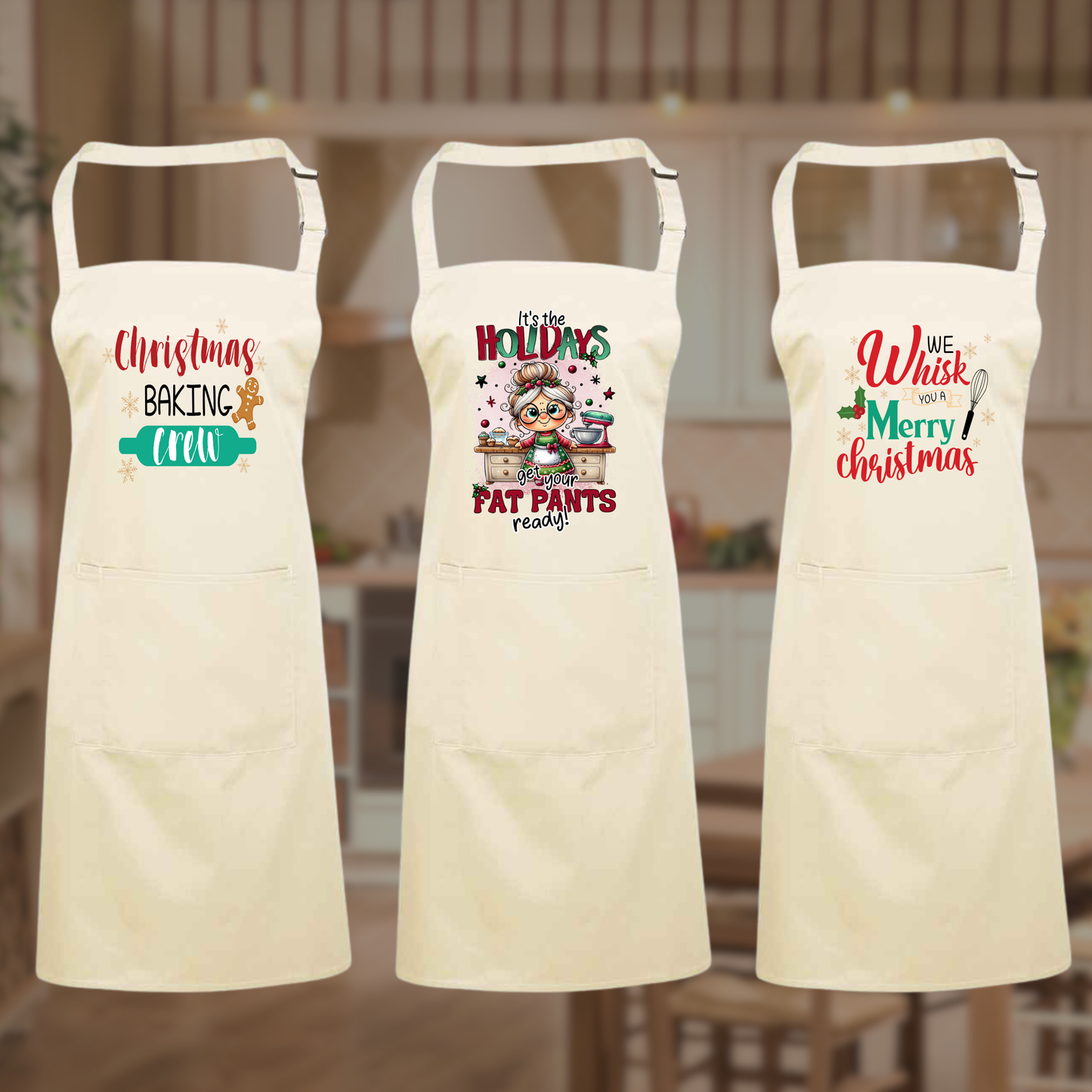 Ecovibe Apparel Christmas Aprons
